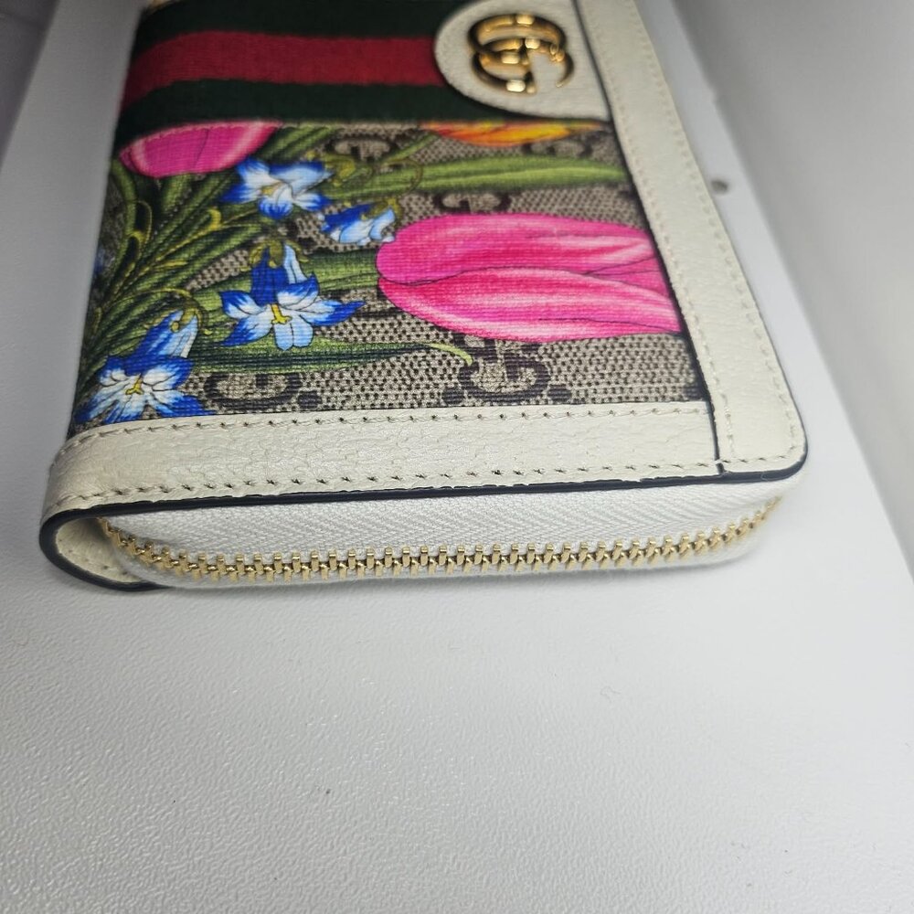 Gucci GG Flora Ophidia Zip Wallet with Authenticity Certificate - Picture 5 of 9